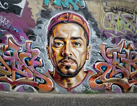 cinematic still graffitilora, wall, graffiti, 1man, portrait . emotional, harmonious, vignette, 4k epic detailed, shot on kodak, 35mm photo, sharp focus, high budget, cinemascope, moody, epic, gorgeous, film grain, grainy, graffitilora, wall, graffiti, 1man, portrait, intricate, detailed, vivid color, cinematic, sharp focus, highly detail, dramatic light, elegant, confident, colors, shiny, colorful, glowing, deep complex, coherent, symmetry, fine, polished, beautiful, full, background, illuminated, professional, stunning, gorgeous, breathtaking, brilliant, creative