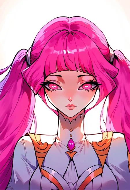 score_9, score_8_up, score_7_up, score_6_up, <lora:p3tl0v3XLP:1> , solo, 1girl, , 纳兰嫣然, pink hair, twintails, long hair, pink eyes, large breasts, beautiful face