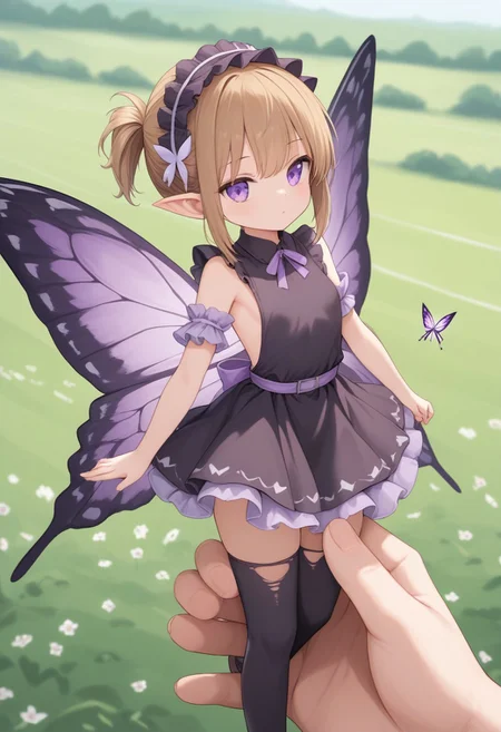 score_9, SnowdropChan, flowerfield