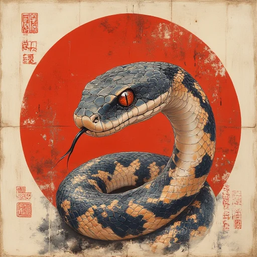 japanese snake art