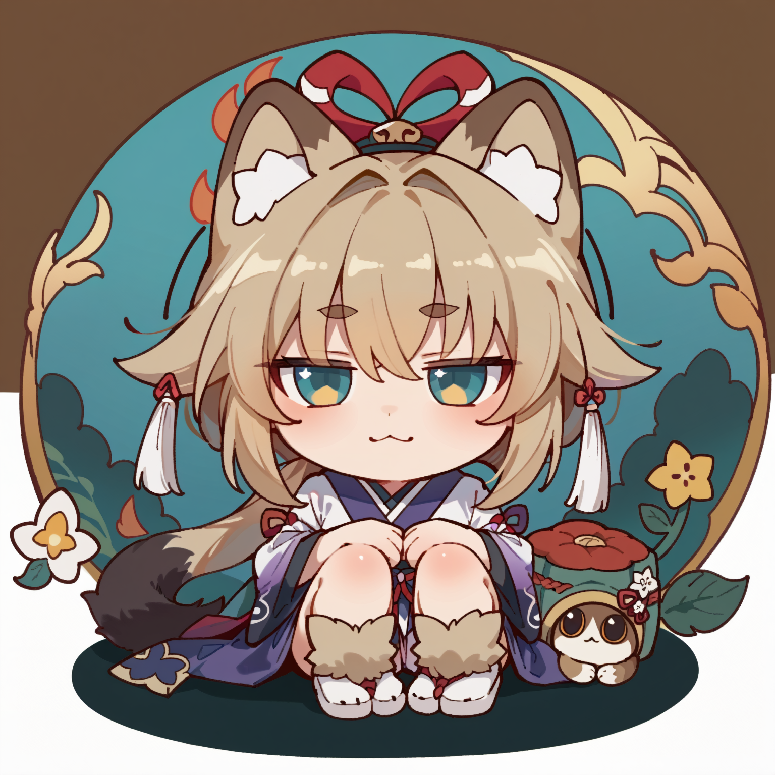 score_9, score_8_up, score_7_up, <lora:critterPickHonkaiStar_v10:1> hcrpick, animal, chibi, 1girl, Kamaitachi, animal ears, animal legs, thighhigh fur, tabi foot
<lora:V5.1_retrain:0.7>