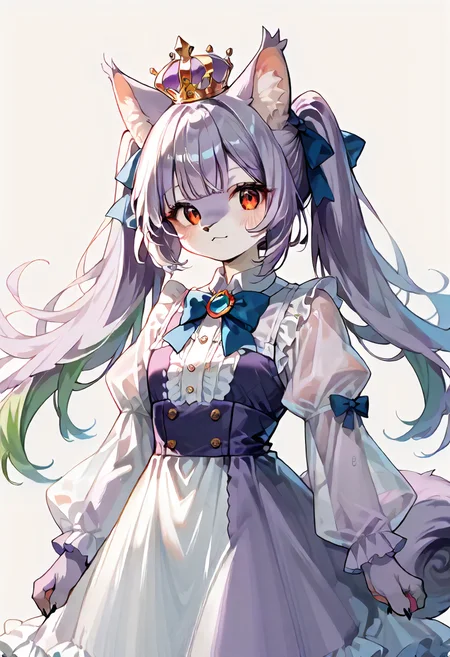 best resolution,score_9,score_8_up,score_7_up,score_6_up,score_8,score_7,score_6,best quality,masterpiece,source_anime,1girl,Mauveko, see-through sleeves, long sleeves ,bow,purple dress,crown, <lora:my_OC_No.01_Mauvekoã¢ã³:1>