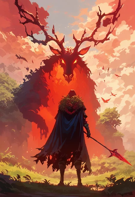 score_9,score_8_up,score_7_up
solo, knight, spear,
foreshortening, warped perspective, fisheye,
bosstyle, windigo, bsft,
collumns, foliage,
smoke,
red sigils, magical sigils,
pixel, commodore,
terror, horror, eerie,
bosstyle,
female focus, cape, from behind, ass, wide hips, thick thighs, tall girl,