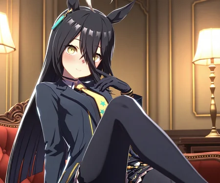 masterpiece, best quality, amazing quality, , 1girl, solo,  looking at viewer, <lora:Manhattan Cafe in game style 3D ILL-v2:1> ummsmingame, 3d, manhattan cafe \(umamusume\)