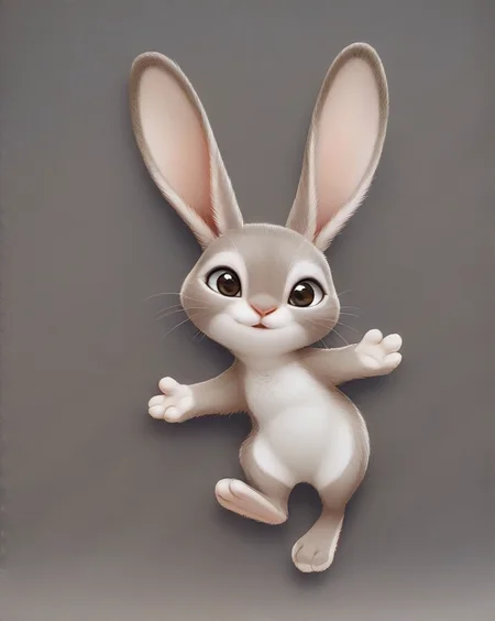 score_9, score_8_up, score_7_up, score_6_up, score_5_up, score_4_up, rabbit, lagomorph, full length portrait, bunny, paws, featureless crotch, rating_safe, source_furry, 4 fingers, flat chested, front view, soft shading  <lora:Pony_AnthroV1.0:0.75>