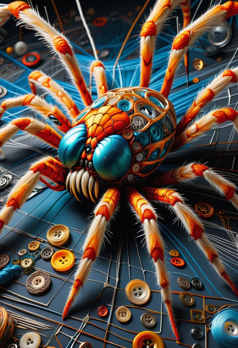 hyper detailed masterpiece, dynamic, awesome quality,DonMN33dl3P1ll0wXL electromagnetic spider silk <lora:DonMN33dl3P1ll0wXL:1>