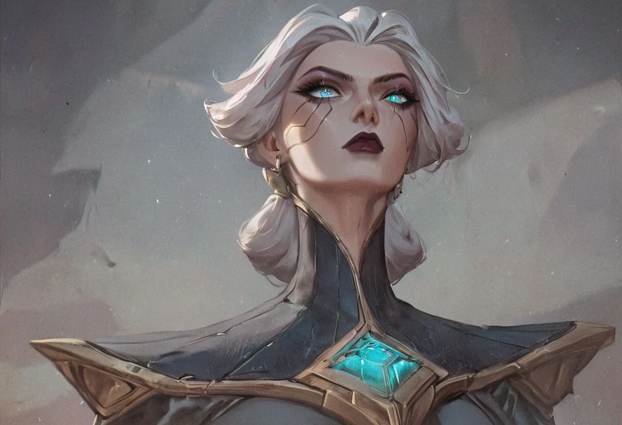 score_9, score_8_up, score_7_up, score_6_up, score_5_up, score_4_up, ,(8k uhd, masterpiece, best quality, high quality, absurdres, ultra-detailed), Camille, League of Legends, FEMALE, WOMAN
