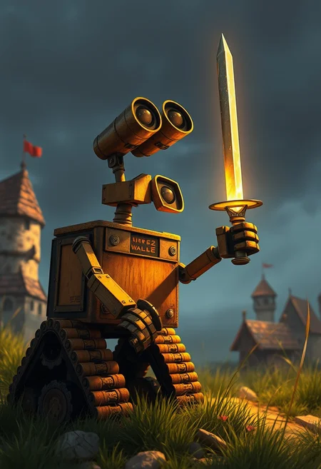 the movie Wall-E but in the medieval ages