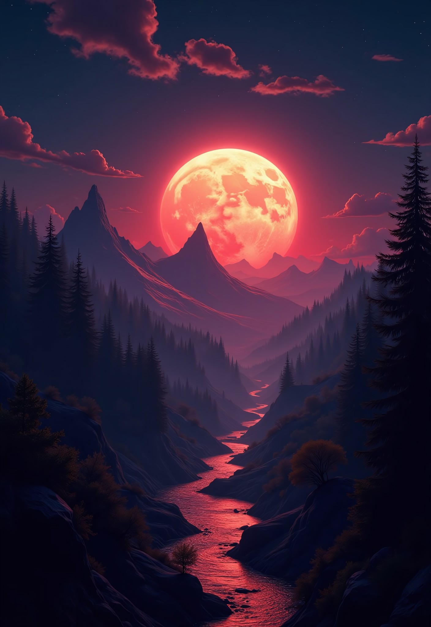 aidmaimageupgrader, they glow at night, a high quality digital image of dawn of the planet of the sloths