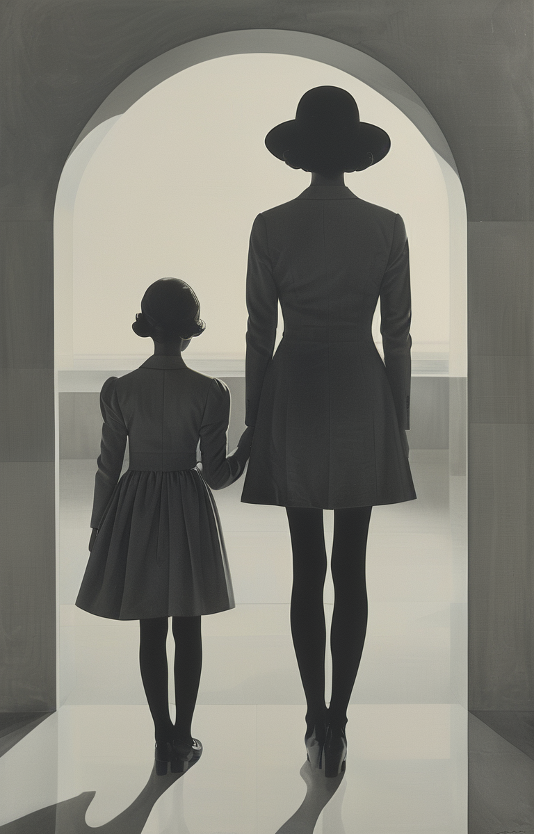masterpiece,best quality,<lora:tbh300-sdxl:0.9>,illustration,style of F. C. Gundlach portrait of family