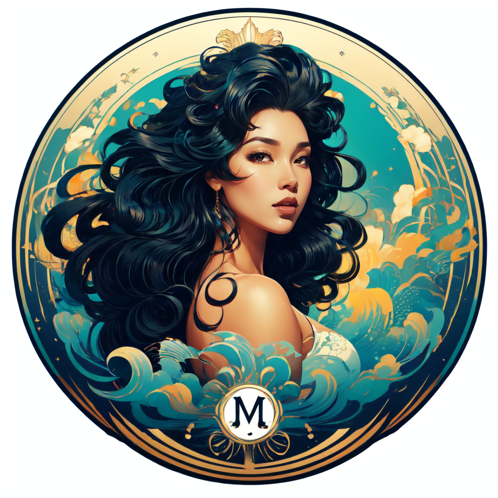 lizzo, lion icon, an illustration of a woman with long black hair, epic smooth illustration, charmed sexy look, anime visual, by Kim Tschang Yeul, mid 2 0's female, arabesque, hydropunk, embracing, brilliantly colored  <lora:Fantasy_art_style:0.8>