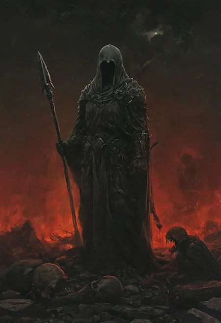 Completely Helm's fall absolutely nothing, pure black, detailed, but the Lord of the Rings of life are rising, FastNegativeV2, ral-dissolve,(James Ensor,Unica Zurn,Zdzislaw Beksinki:1.3), Skeletons,Weeping statues, Paranormal,Apparition, (Metallics:1.1), (Shape:1.1), (Monotyping:1.1), (Strobe light:1.3), Stone, Rhombus, ultra detailed, intricate, oil on canvas, dry brush, (surrealism:1.1), (disturbing:1.2) <lora:khorne:0.7> <lora:methurlant:0.5>
The king's guards fell like wheat before the scythe, their cries of alarm silenced by the swift and merciless blades of the assassin knights. In the heart of the fortress, they confronted the tyrant king himself, a figure wreathed in shadows and crowned with a crown of thorns.
A fierce battle ensued, the clash of steel and the crackle of dark magic filling the air with a palpable sense of impending doom. Sirah's daggers danced like silver serpents, finding their mark with unerring accuracy, 
creating a hyperpunk scene with desaturated translucent DARK Red and beige details, colorful (polaroid:0.7) with vibrant colors, (vacations, high resolution:1.3), (small, selective focus, european film:1.2), (sexual advance:1.1), ,end of hopes ,silence, extremely detailed,dark,Completely The Battle of Helm's Padl absolutely nothing, pure black, detailed, but the Lord of the Rings of life are rising, FastNegativeV2, ral-dissolve,