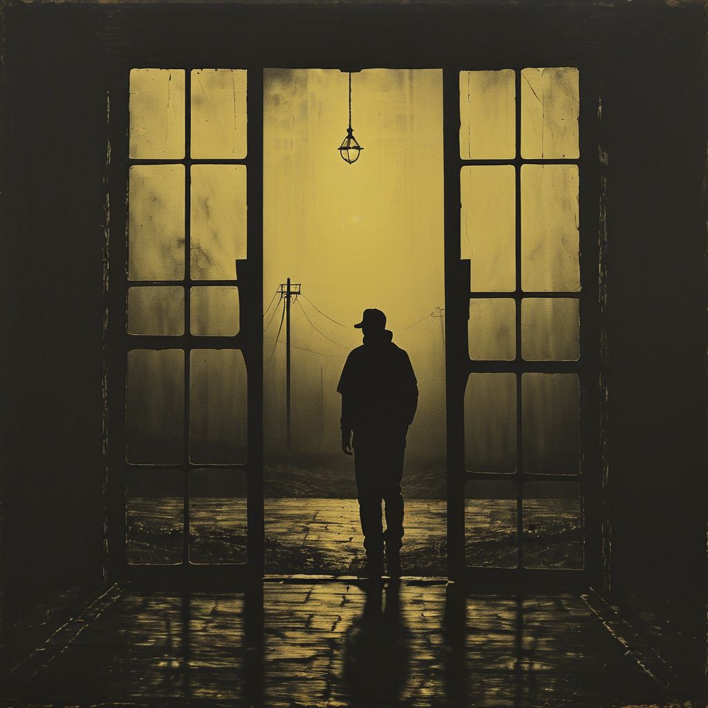 People, siluete, prison, landscape, doors, oriantal, techno, cell,  hope, prison, ,8k, master piece, Cinematic, Beautiful Lighting, trending on Devianart, surreal Art, Fantasy, Digital Art, Impressionistic, Surrealist,