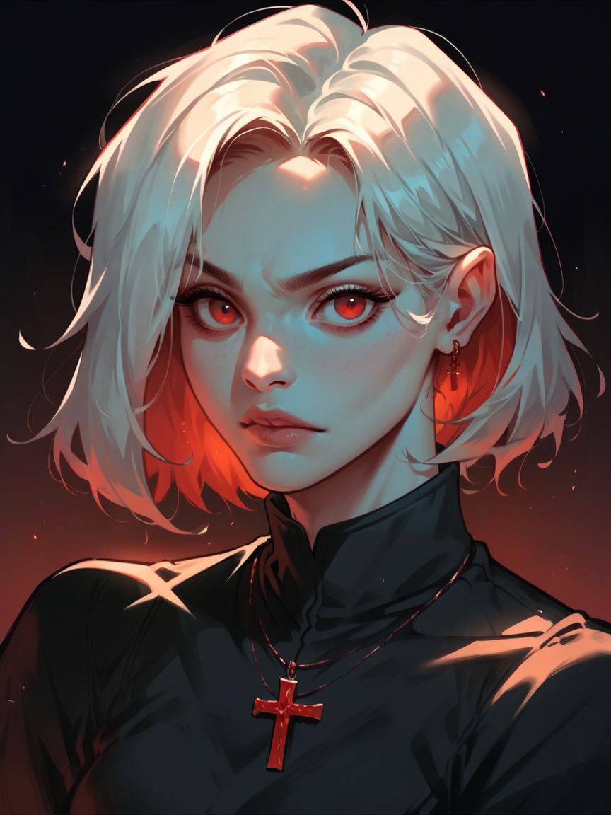 score_9, score_8_up, score_7_up, score_6_up, score_5_up, score_4_up,   <lora:r3dgl0wXLP:0.6> r3dgl0w, red eyes, black background, 1girl, dark,