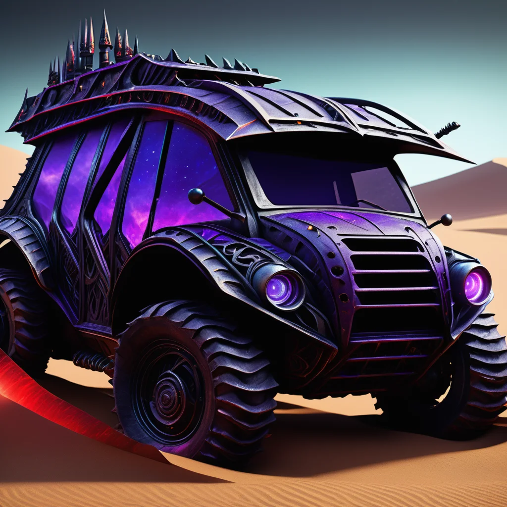 ((realistic,digital art)), (hyper detailed),DonMD4rk3lv3sXL Enormous Worm Drill (Dune), Brake Lights, Roof Rack, Rubber, Aerodynamic, Iridescent Hue, Rugged Texture, <lora:DonMD4rk3lv3sXL_v1.2-000012:0.8>