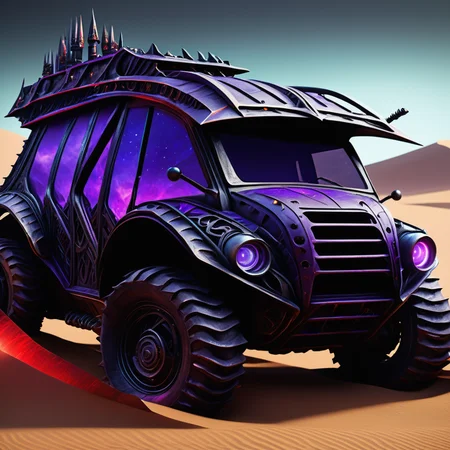 ((realistic,digital art)), (hyper detailed),DonMD4rk3lv3sXL Enormous Worm Drill (Dune), Brake Lights, Roof Rack, Rubber, Aerodynamic, Iridescent Hue, Rugged Texture, <lora:DonMD4rk3lv3sXL_v1.2-000012:0.8>
