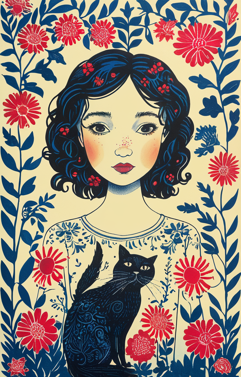 masterpiece,best quality,<lora:tbh151-sdxl:0.8>,illustration,style of Rob Ryan, tech genius teenage girl