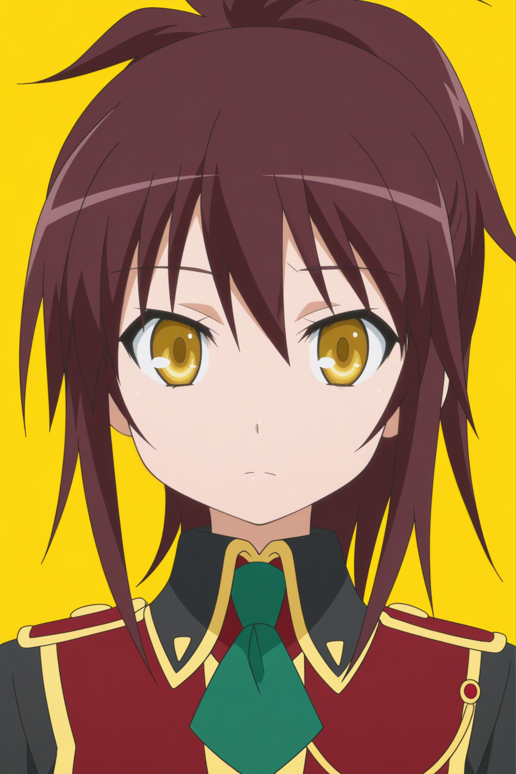 griselda reginhard, griselda's uniform, anime coloring, front view <lora:Astarotte_no_Omocha_-_illustriousv0:0.8>