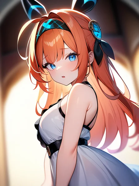 <lora:lishenna:1>,1girl,pink hair,blue eyes,dress,orange hair,brown hair,hair ornament,, masterpiece, best quality, very aesthetic, absurdres