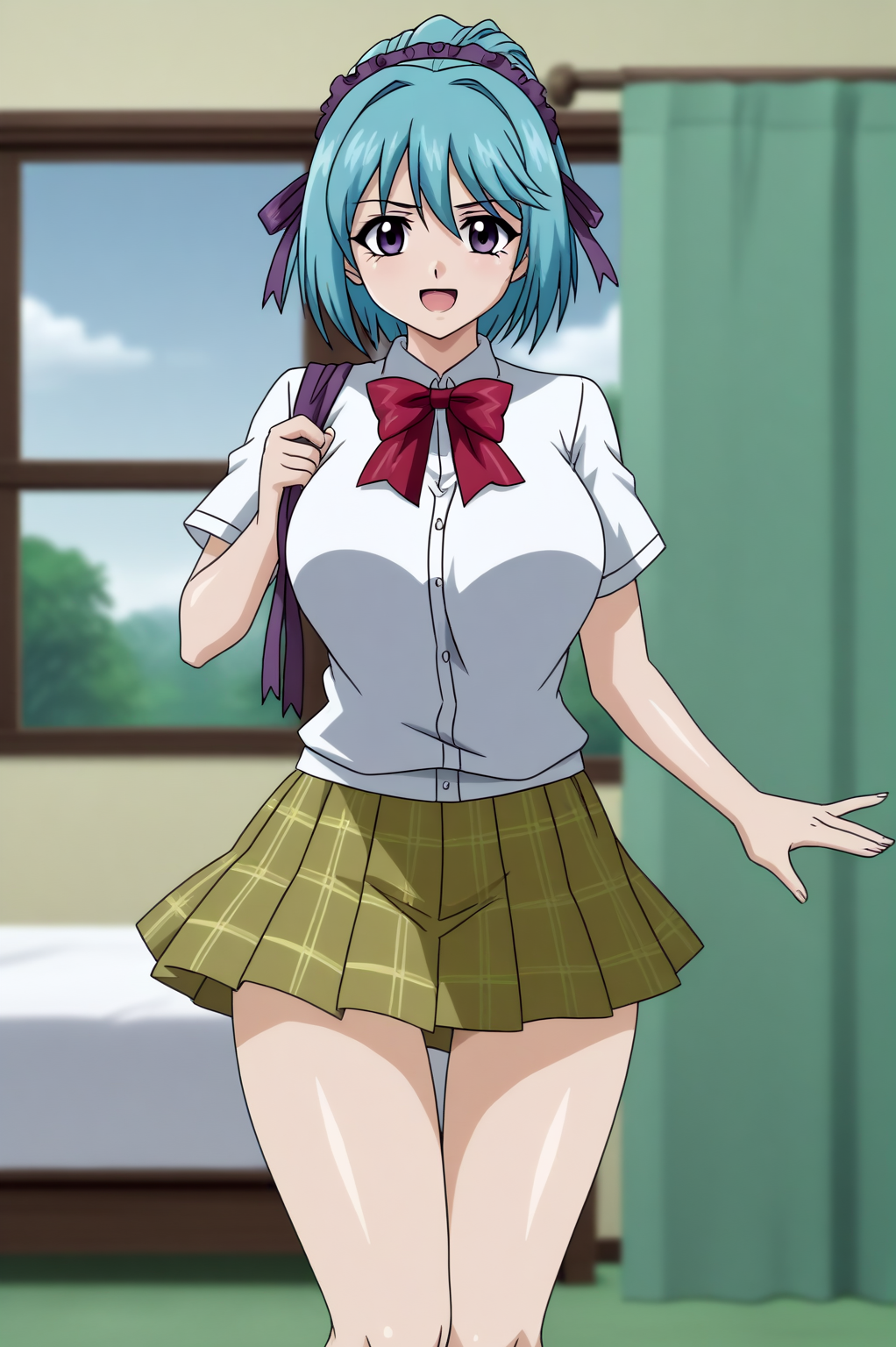 Kurumu Kurono <lora:RosarioVampire-Kurumu_Kurono-PDXL:0.8>