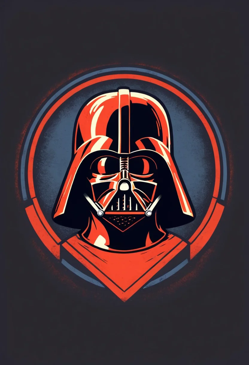 retro_tshirt, a retro darth vader, flat,( square:1.1), <lora:retro_tshirt:1>