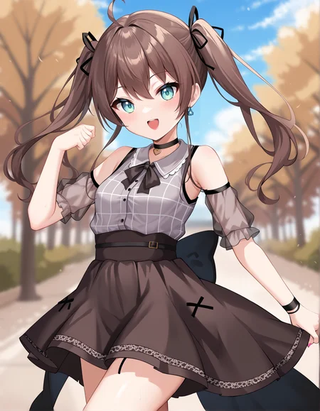 score_9, score_8_up, score_7_up, source_anime, anime, BREAK, best quality, very aesthetic, crisp image, absurdres, hotfiy, outdoors, <lora:natsuiromatsuriponyXL1_0:0.8>, 1girl, matsuricasual, twintails, dynamic pose,