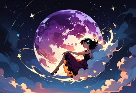 score_9, score_8_up, score_7_up, score_6_up, 1girl, ethereal, rated_safe, full body, floating, celestial beauty, fetal position, slinky night gown made of cosmic dust, swirling clouds of dark matter enfold her, cosmic background,trippy pink stars, shooting stars