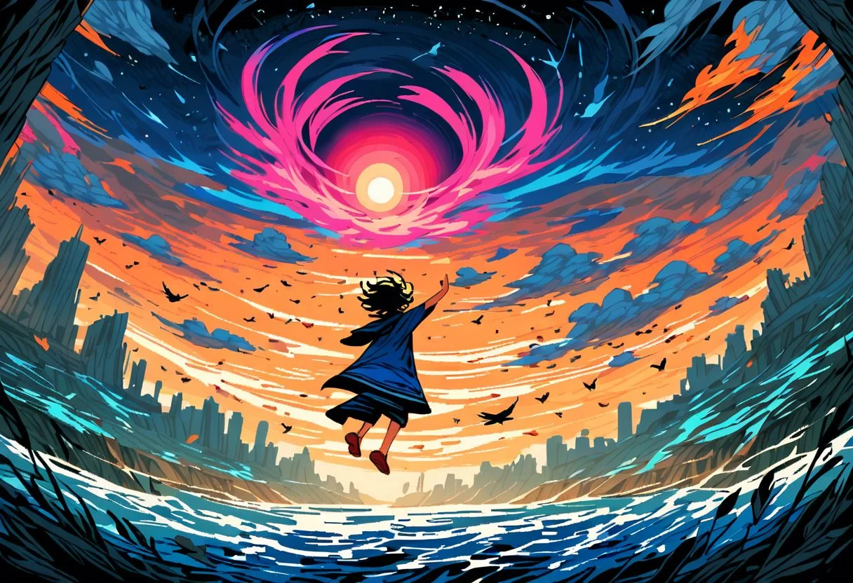 score_9, score_8_up, score_7_up, score_6_up,score_5_up,score_4_up, source_anime,
cosmic, floating hair, floating clothes, motion blur, wind, wind lift, falling leaves, bird,
<lora:StS_detail_slider_v1:-2> <lora:d3p1x3lXLP:0.9> d3p1x3l, pixel art, <lora:cr33pXLP:1> cr33p, <lora:rain-style:0.25>