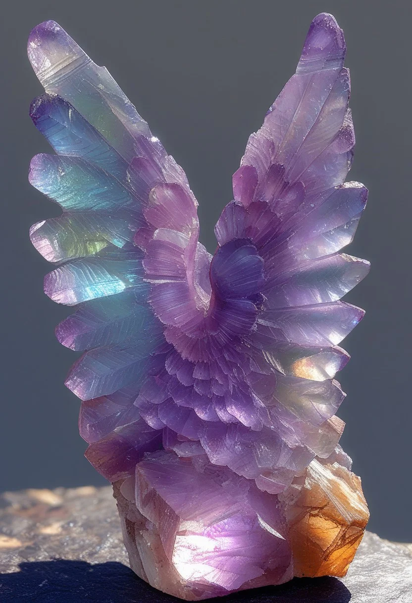 fluorite mineral, flu0rite, iridiscent, easynegative, angel, angel wings,