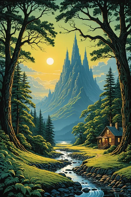 by ((Peter Sculthorpe and Jim Burns)) in the style of [[Dan Mumford and Tyler Edlin and Kevin Sloan]]