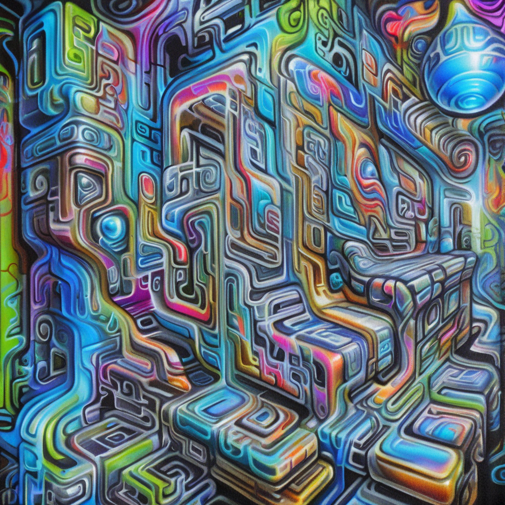 <lora:f4b14n:1> f4b14n str0k3 vibrant psychedelic graffiti