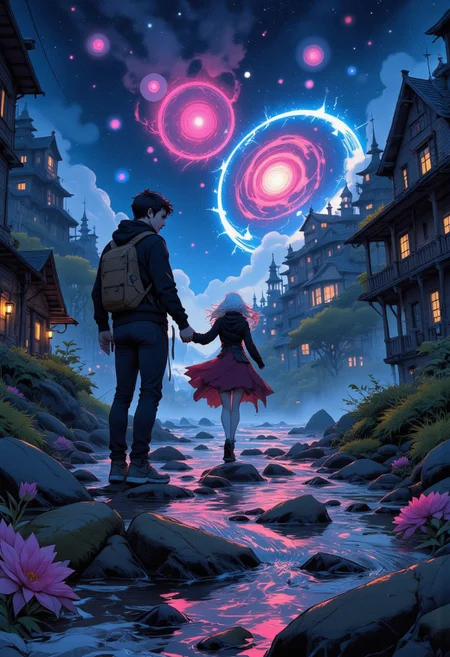 Run away, run away, we could run away
And leave this place for another day
Look at all the love in the Milky Way
Callin' you and me
Ah, I'm dreaming 'bout a million miles away
You next to me (you next to me)
No stress for me (no stress for me)
No gravity
FiadhRose01