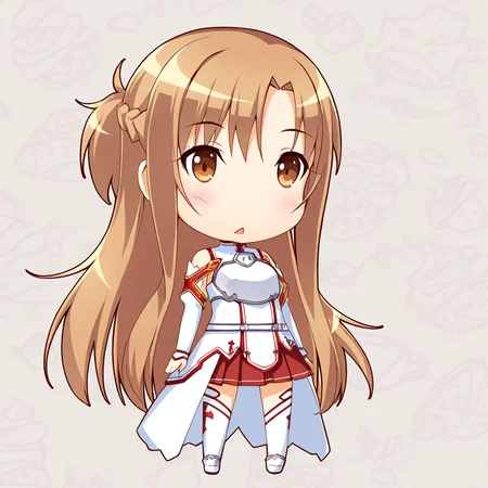 nkpr, 1girl, asuna \(sao\), standing, full body,
