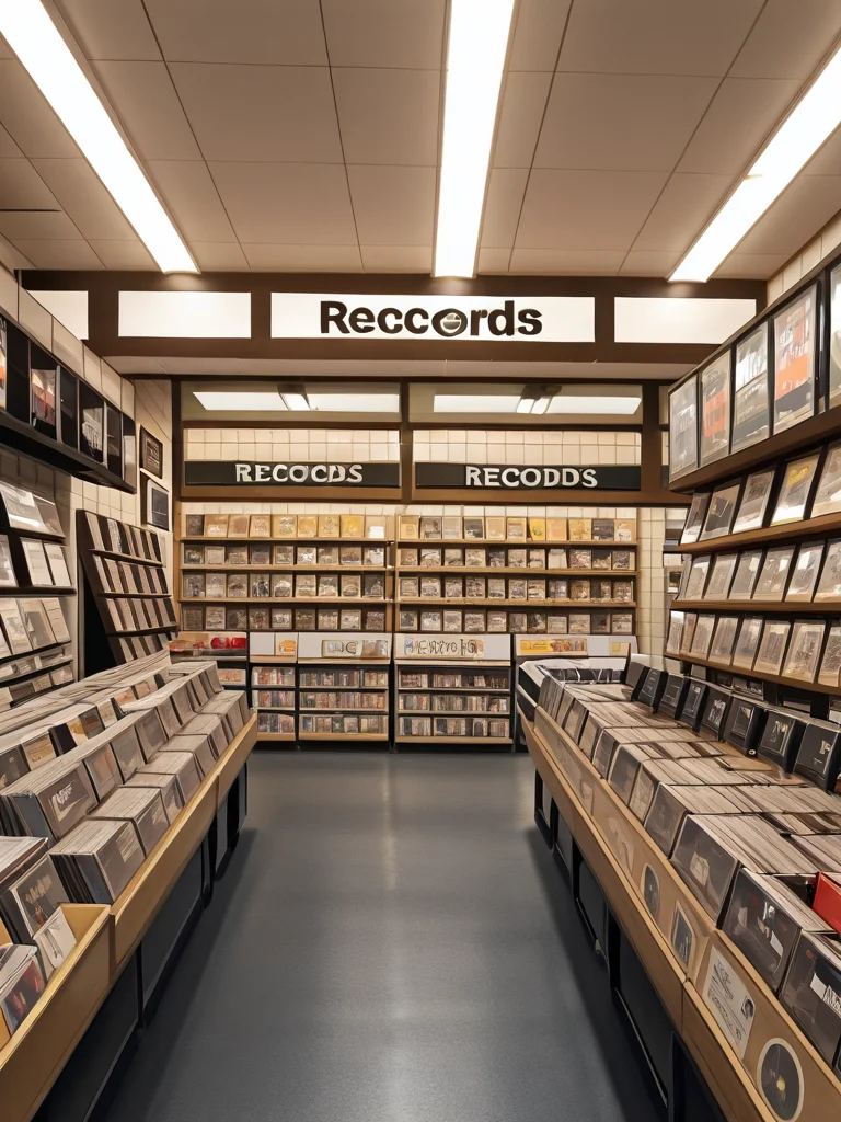 <lora:rec0rdsh0p-IL:0.8> rec0rdsh0p, shop with records, records, scenery, no humans, background,