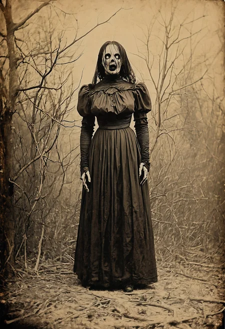 antique photo, nameless one, style of horror novel,  <lora:Antique_Photo:1>