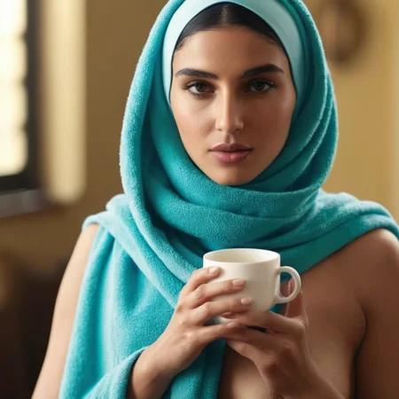 UHD, 4k, ultra detailed, cinematic, a photograph of <lora:hijab:1>
Cinematic Film Style
a naked woman with a towel on her head holding a cup of tea Hijab style, epic, beautiful lighting, inpsiring
