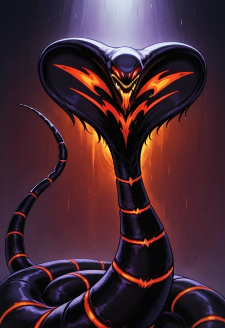 masterpiece, best quality, <lora:NightmareDex_IXL:1.0>, arbok,