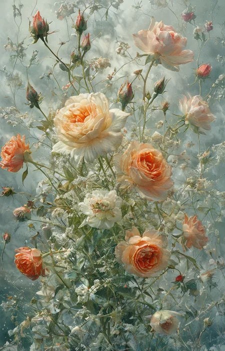 masterpiece,best quality,<lora:tbh51-sdxl:0.75>,illustration,Pale flowers,
