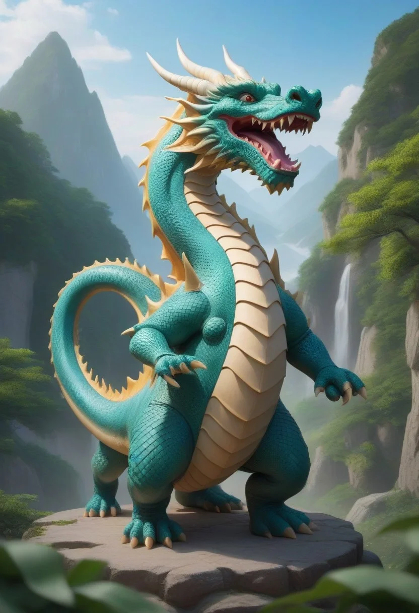 honor, courage, a dragon with Jed-mrshmlw scales, 8-shaped air dance, old martial arts tradition, dragon of the west, greenery of Jed-mrshmlw BREAK Jed-mrshmlw world BREAK Jed-mrshmlw reality