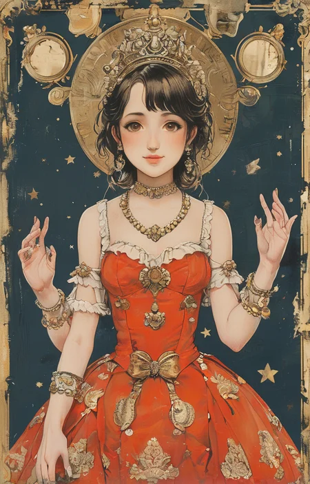 masterpiece,best quality,<lora:tbh238-sdxl:0.9>,illustration,style of Ravi Zupa, portrait of idolmaster cinderella girls,