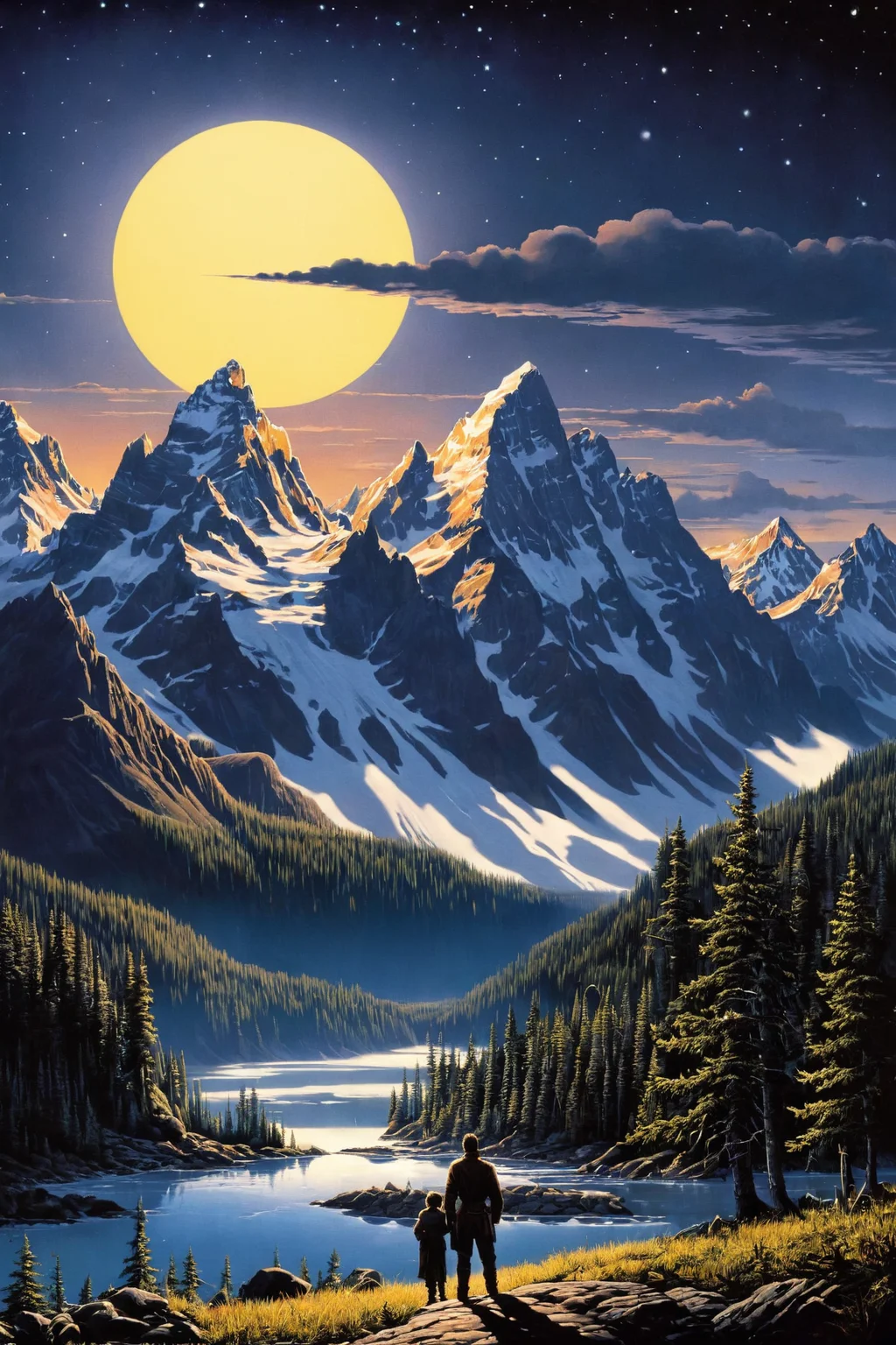 by Mark Keathley and Ted Nasmith in the style of Tim Doyle , kodak motion picture film <lora:kodak:1.00>