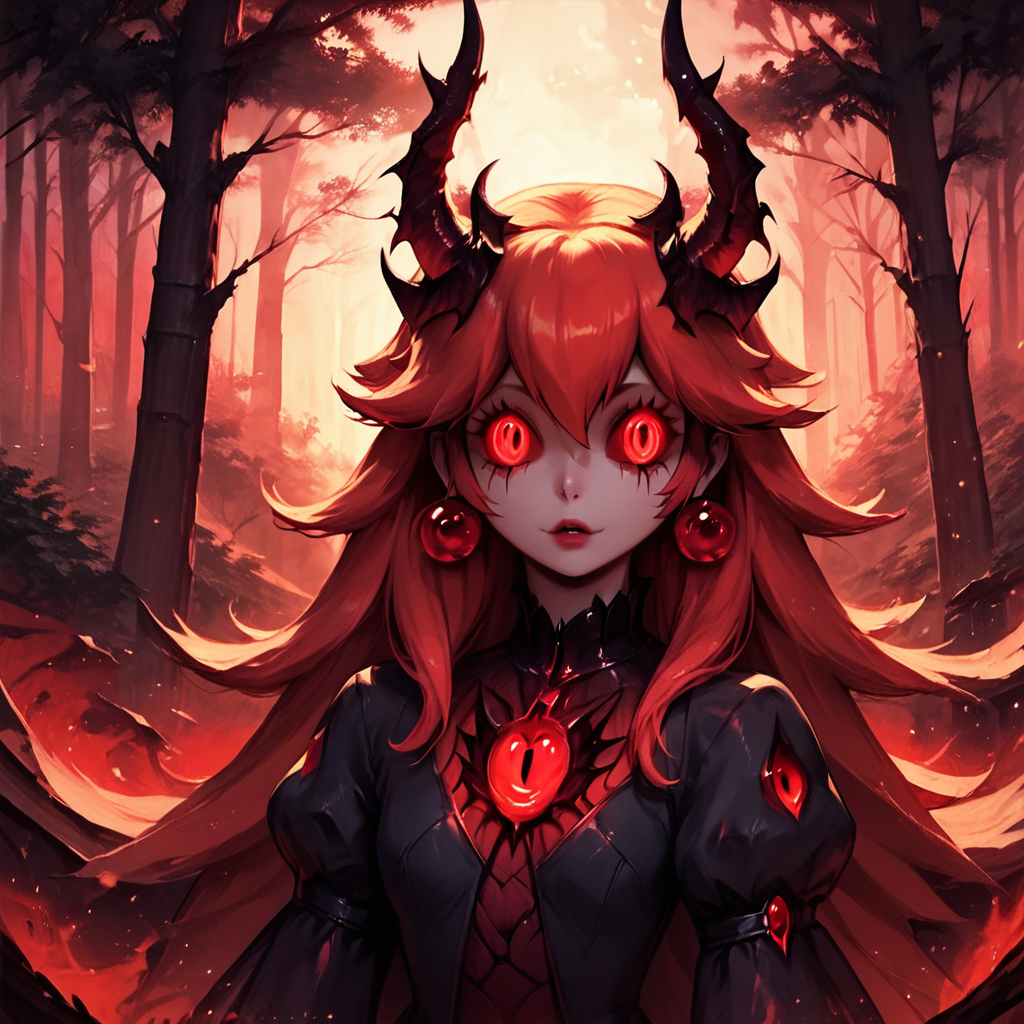 score_9, score_8_up, score_7_up, score_6_up,Corrupted,  <lora:Corruption:0.8>,1girl,cute clothes,detailed forest backround,corrupted girl,detiled face,detailed eyes,corrupted princess peach,nice eyes
