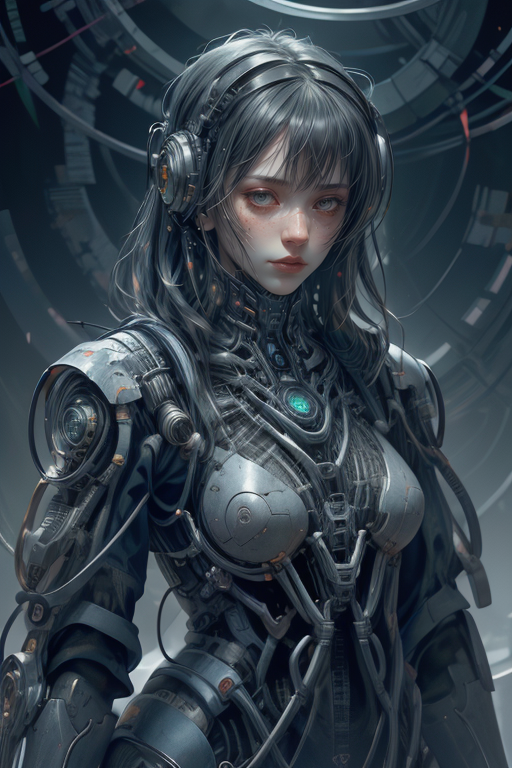 ((Best quality)),((masterpiece)),(highly detailed:1.3),3D,image of a beautiful cyberpunk female cyborg,futobot,HDR (High Dynamic Range),Ray Tracing,NVIDIA RTX,Super-Resolution,Unreal 5,Subsurface scattering,PBR Texturing,Post-processing,Anisotropic Filtering,Depth-of-field,Maximum clarity and sharpness,Multi-layered textures,Albedo and Specular maps,Surface shading,Accurate simulation of light-material interaction,Perfect proportions,Octane Render,Two-tone lighting,Wide aperture,Low ISO,White balance,Rule of thirds,8K RAW,<lora:Futuristicbot4:0.6>,(intricate details:0.9),(hdr, hyperdetailed:1.2),soft light,sharp,exposure blend,medium shot,bokeh,(hdr:1.4),high contrast,(cinematic, teal and orange:0.85),(muted colors, dim colors, soothing tones:1.3),low saturation,(hyperdetailed:1.2),(noir:0.4),
<lora:Concept_-_Hella-sthetic_v2:0.7>,, intricate, elegant, highly detailed, symmetry, magical atmosphere, sharp focus, majestic, very coherent, radiant, advanced, cinematic, artistic, fine detail, winning, beautiful, stunning, dramatic light, designed, rich deep colors, perfect professional background, ambient, tailored set composition