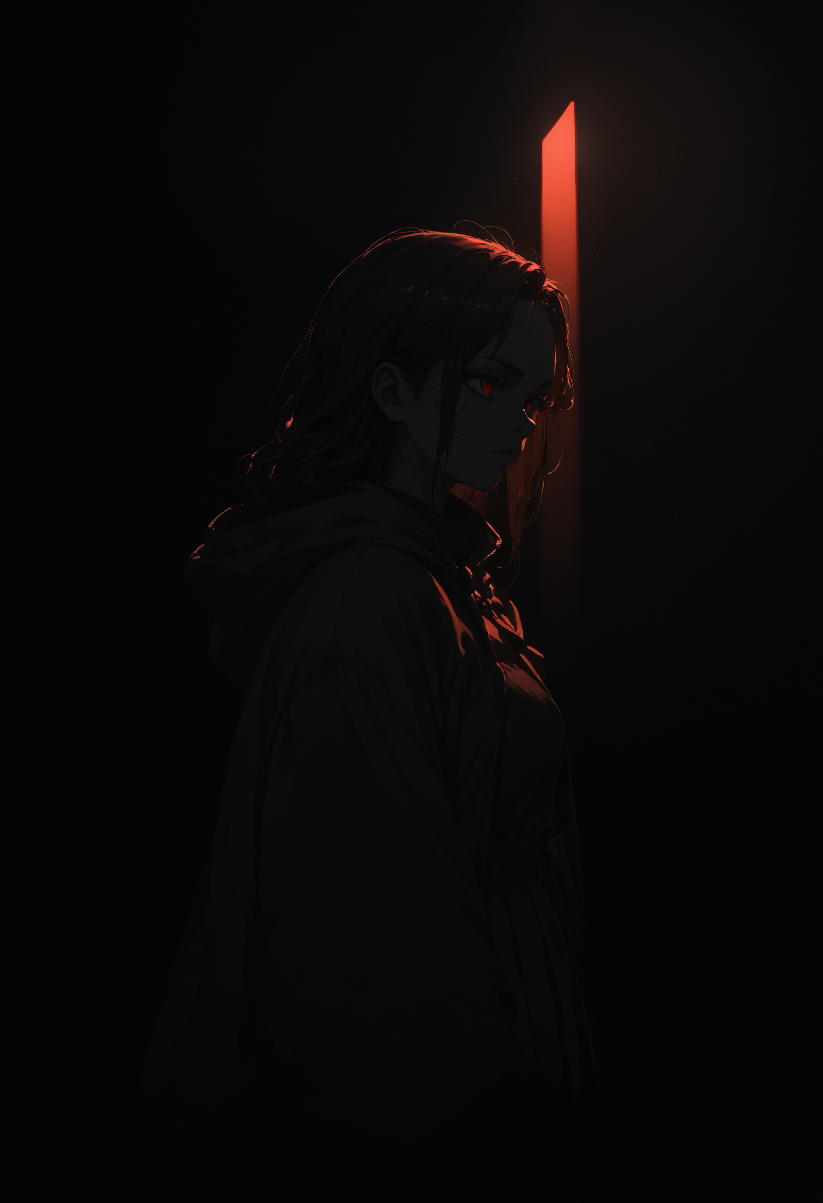 score_9, score_8_up, score_7_up, score_6_up, <lora:dark_v1.9-pony:1.0> 
dark theme, shadow, dim lighting, black theme,red light,
1girl,