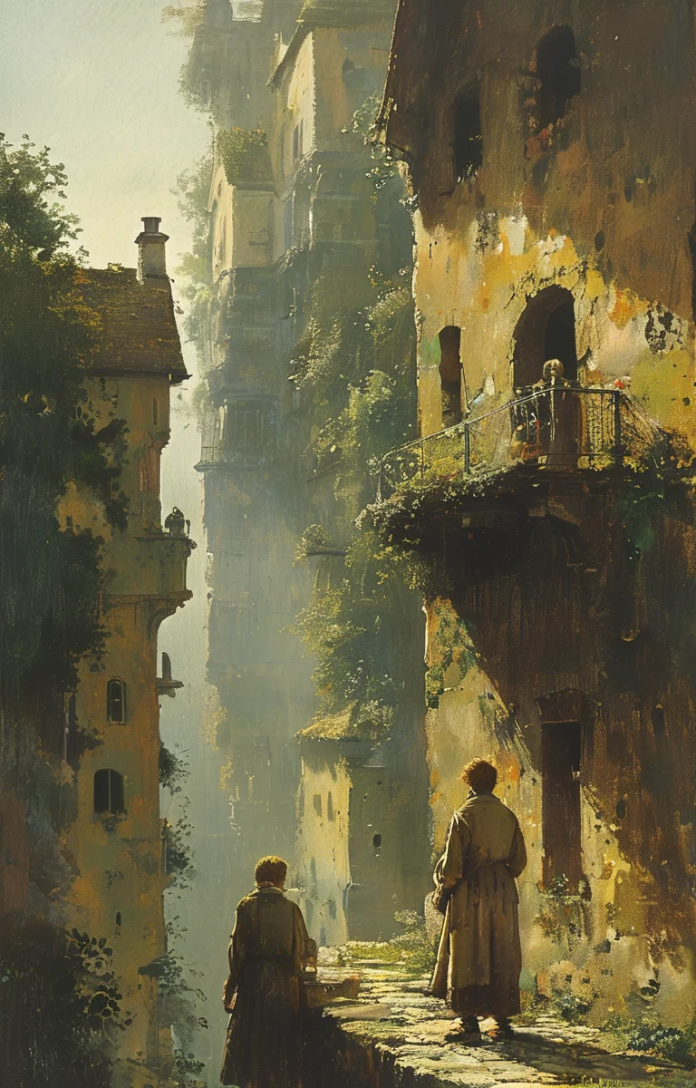 masterpiece,best quality,<lora:tbh299-sdxl:0.9>,illustration,style of Carl Spitzweg portrait of Housework robots