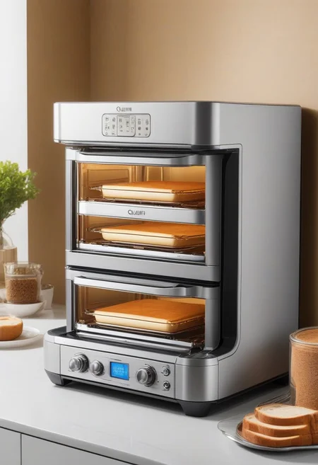 qu4ntum,masterpiece,best quality,amazing quality,flying ship,
toaster oven, baking bread