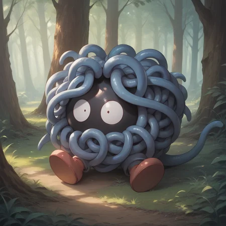 score_9, score_8_up, score_7_up, score_6_up, score_5_up, sourse_anime,   zPDXL,  rating_ safe BREAK,
solo, in forest, 
tentacles, monster, tangera, pokemon (creature) <lora:Tangera:1>, <lora:add-detail-xl:1> <lora:detail_eyes:0.5>