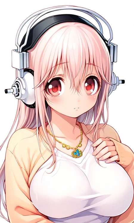 <lora:PONY_character_super_sonico:1>,super_sonico,headphones,blush,large breasts,, score_9, score_8_up, score_7_up, score_6_up, score_5_up, score_4_up