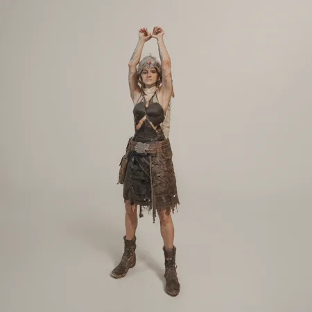 score_9, score_8_up, score_7_up, Arrisa, front view, full body, doodle, arms folded, conveying defensiveness,chaparral BREAK <lora:ARRISA-12:1>