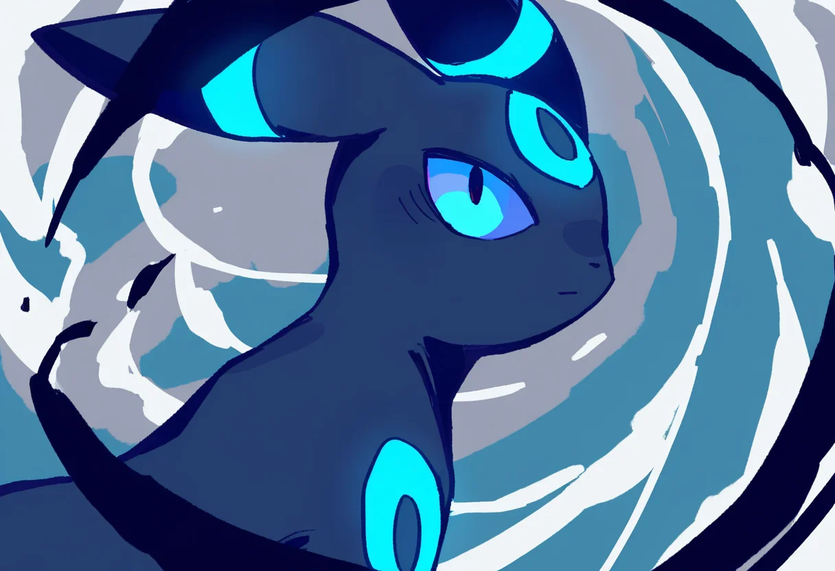 (masterpiece, best quality:1.1), solo, zerov:0.7, pokemon, umbreon,   <lora:N11_ZeroV_V9_250101-000019:0.7>